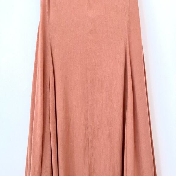 Mara Hoffman V-Neck Maxi Dress Cutout 2015 Spring RTW Peach Terracotta - Picture 7 of 12